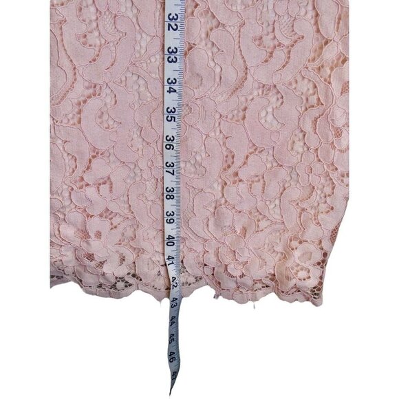 Rachel Parcell Pink Lace Sheath Dress Size XL Romantic Spring Easter Wedding - Picture 10 of 11